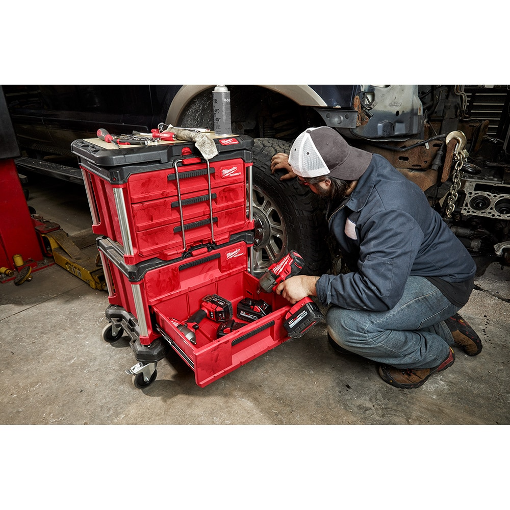 Milwaukee 48-22-8442 PACKOUT 22-inch 2-Drawer Tool Box with Metal Reinforced Corners