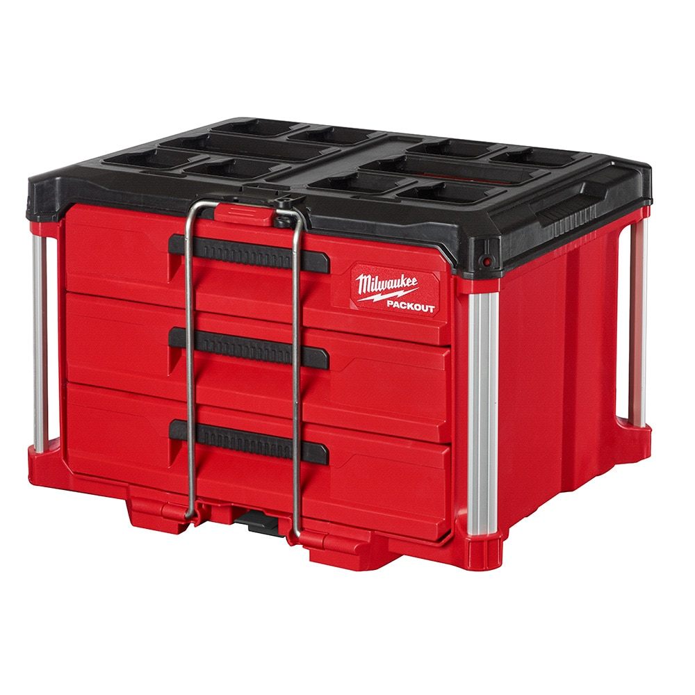 Milwaukee 48-22-8443 PACKOUT 22-inch Modular 3-Drawer Tool Box with Metal Reinforced Corners