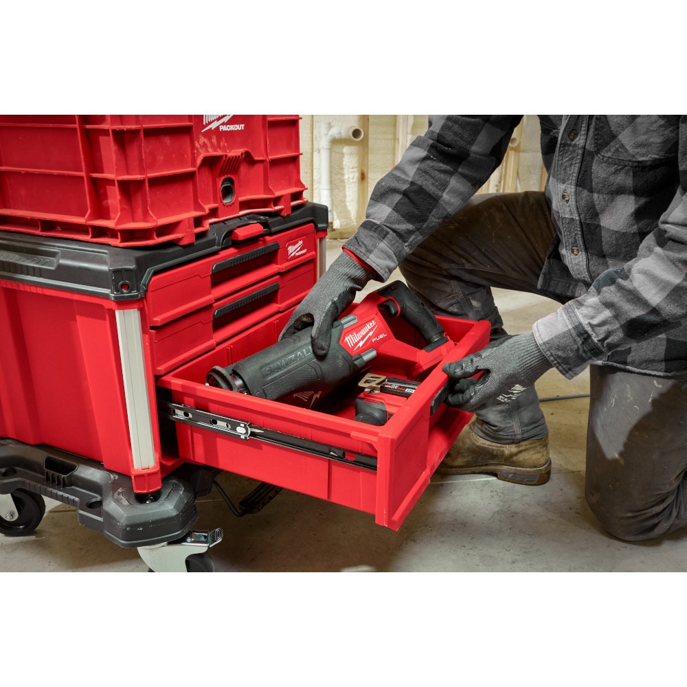 Milwaukee 48-22-8447 PACKOUT 22-inch Modular 3-Drawer Multi Drawer Tool Box with Metal Reinforced Corners