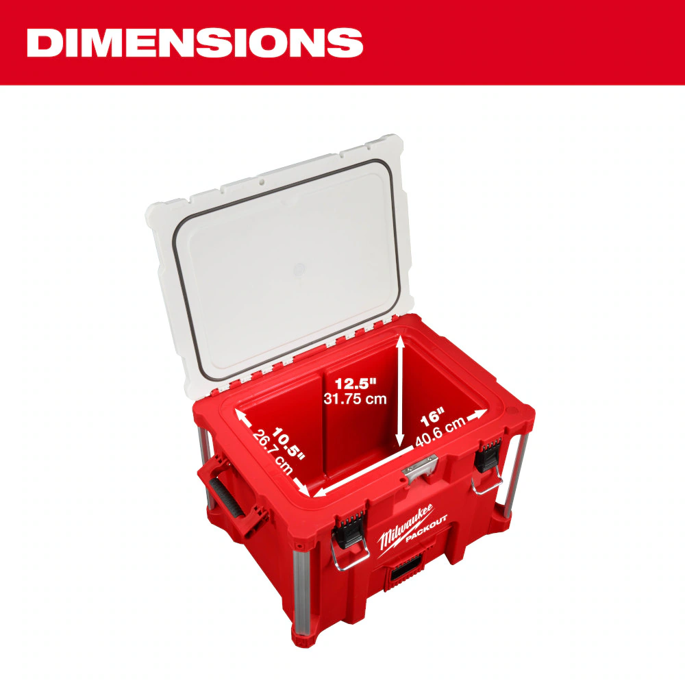 Milwaukee 48-22-8462 22-inch Packout 40 QT( 37Liter). XL Cooler