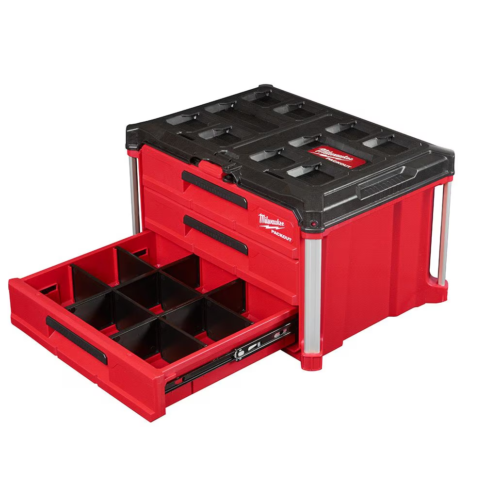 Milwaukee 48-22-8473 Drawer Dividers for PACKOUT 3-Drawer Tool Box