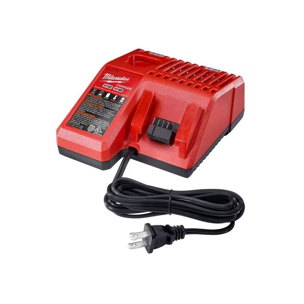 Milwaukee 48-59-1850 18V M18 Lithium-Ion Extended Capacity (XC) 5.0 Ah REDLITHIUM Battery with Multi-Voltage Charger