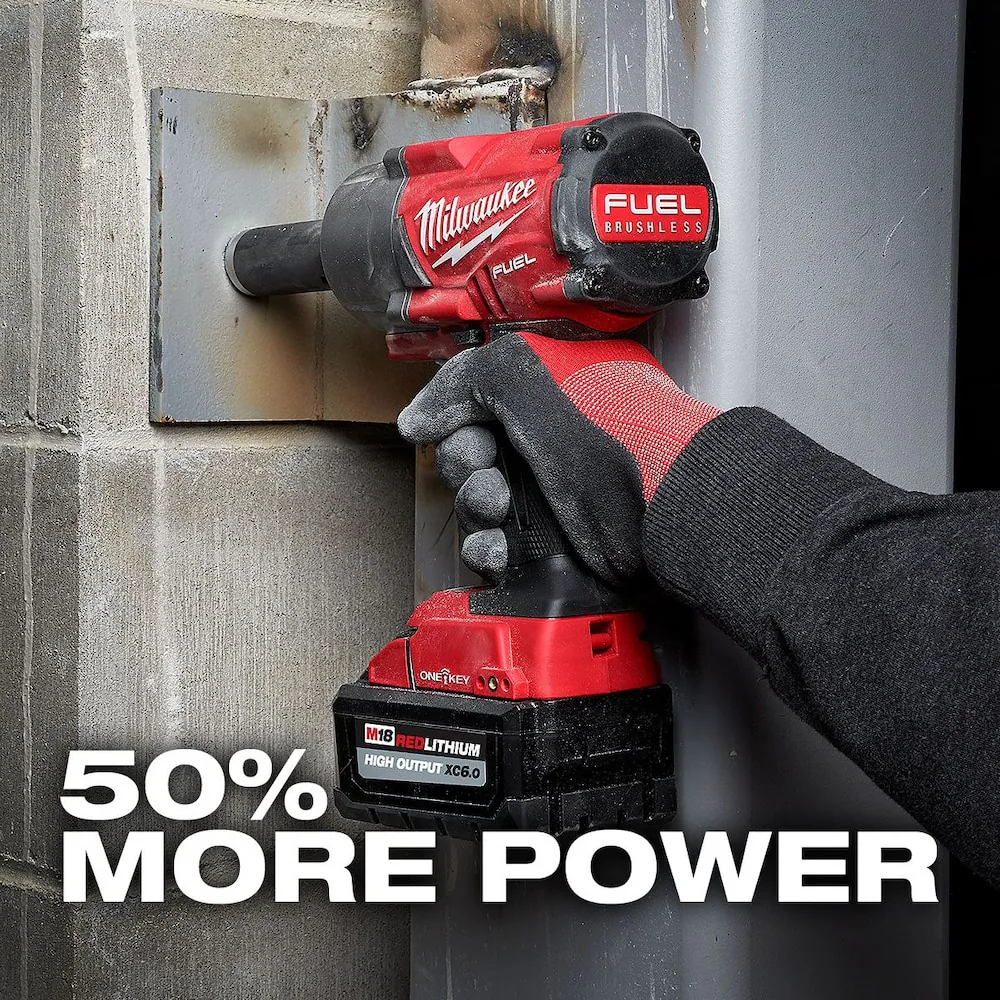 Milwaukee 48-59-1862SC 18V M18 Lithium-Ion Extended Capacity (XC) 6.0 Ah HIGH OUTPUT Battery with Multi-Voltage Charger (2-Pack)