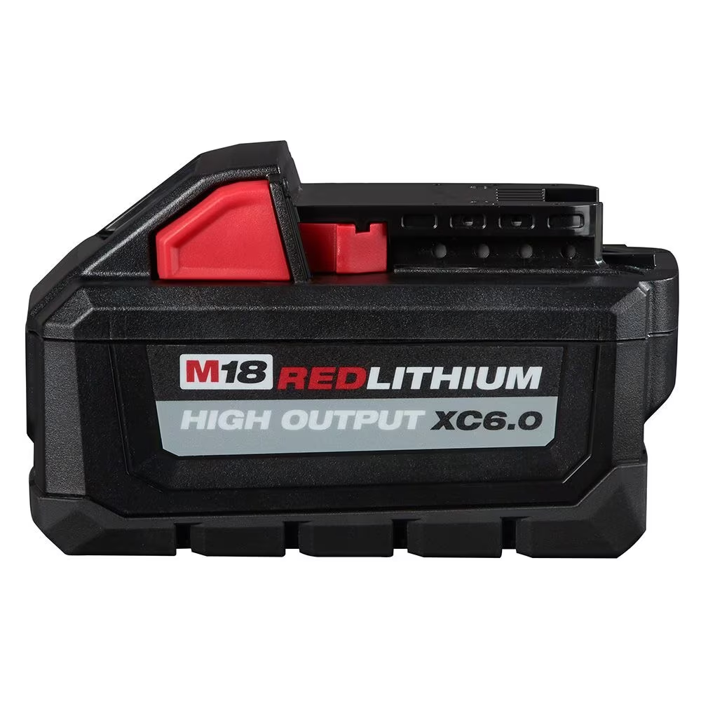 Milwaukee 48-59-1862SC 18V M18 Lithium-Ion Extended Capacity (XC) 6.0 Ah HIGH OUTPUT Battery with Multi-Voltage Charger (2-Pack)