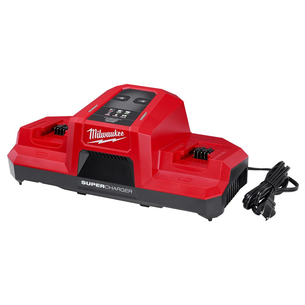 Milwaukee 48-59-1866 18V M18 Li-Ion Extended Capacity (XC) 6.0 Ah REDLITHIUM FORGE Starter Kit w/ Super Charger (2-Pack)