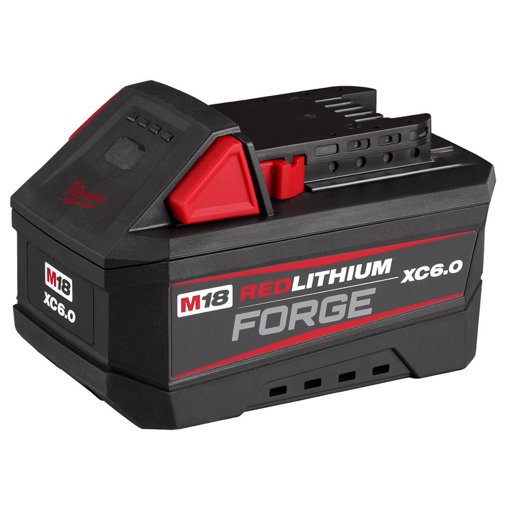 Milwaukee 48-59-1866 18V M18 Li-Ion Extended Capacity (XC) 6.0 Ah REDLITHIUM FORGE Starter Kit w/ Super Charger (2-Pack)