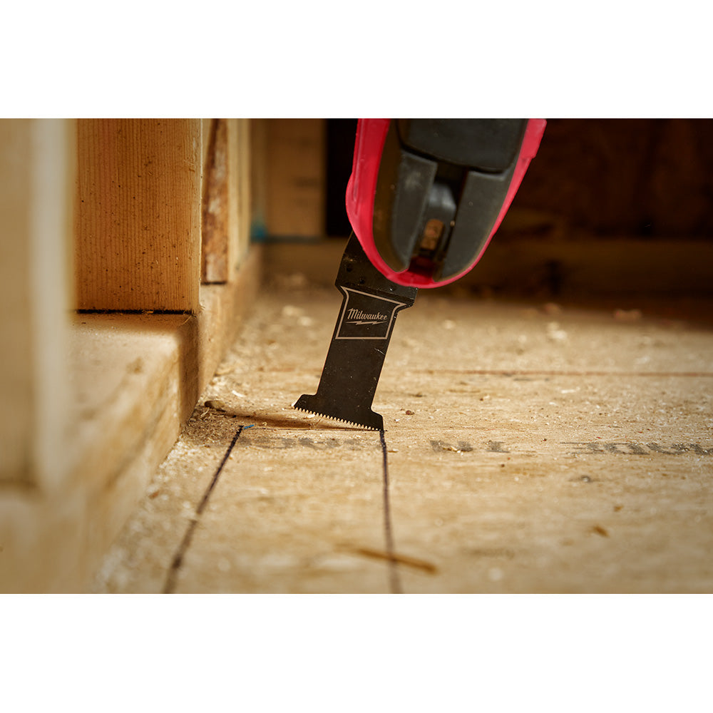 Milwaukee 49-25-1101 OPEN-LOK 1-3/8in Universal Fit High Carbon Steel Wood Cutting Multi-Tool Oscillating Blade