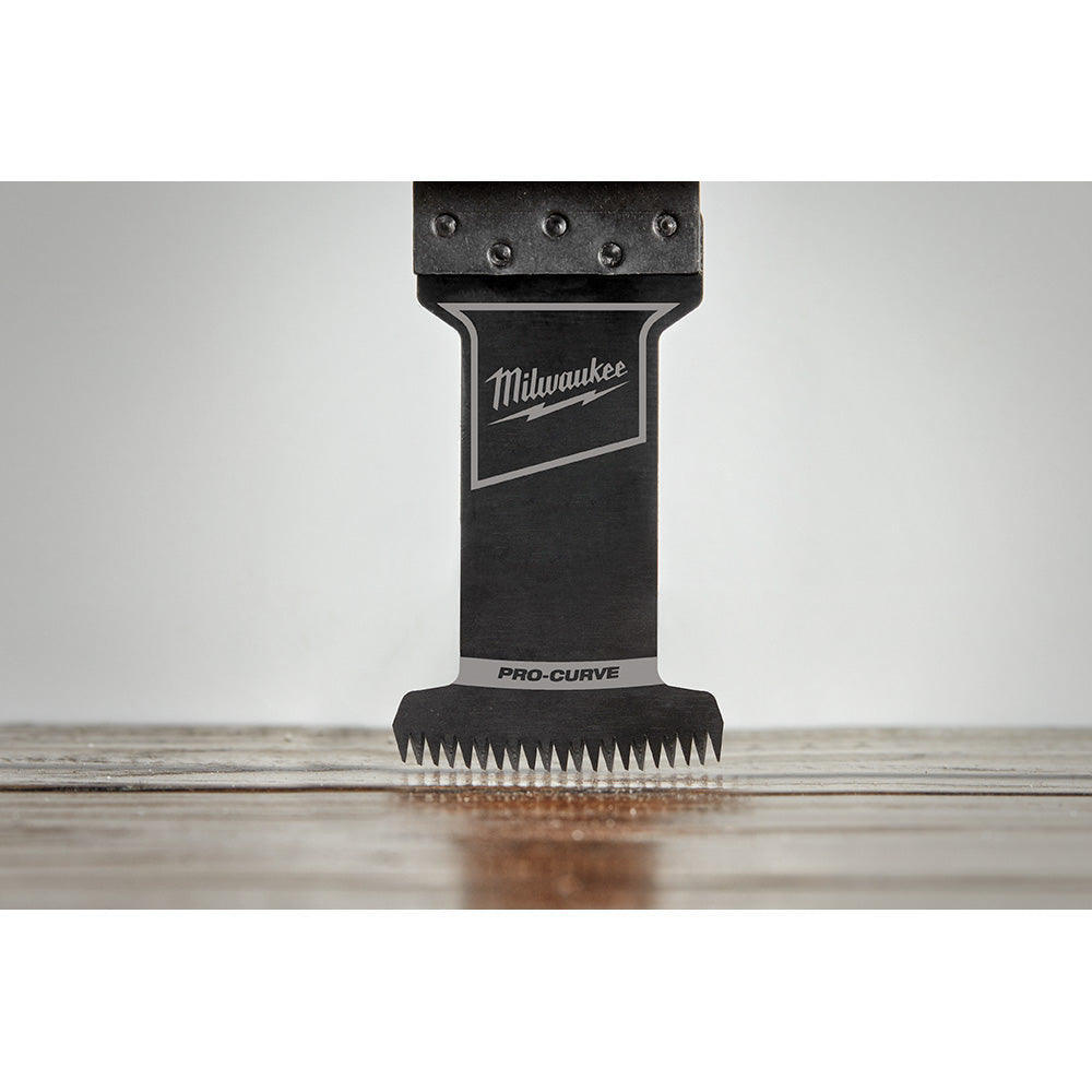 Milwaukee 49-25-1131 OPEN-LOK 1-3/8in Universal Fit HCS Japanese Teeth Hardwood Cutting Multi-Tool Oscillating Blade