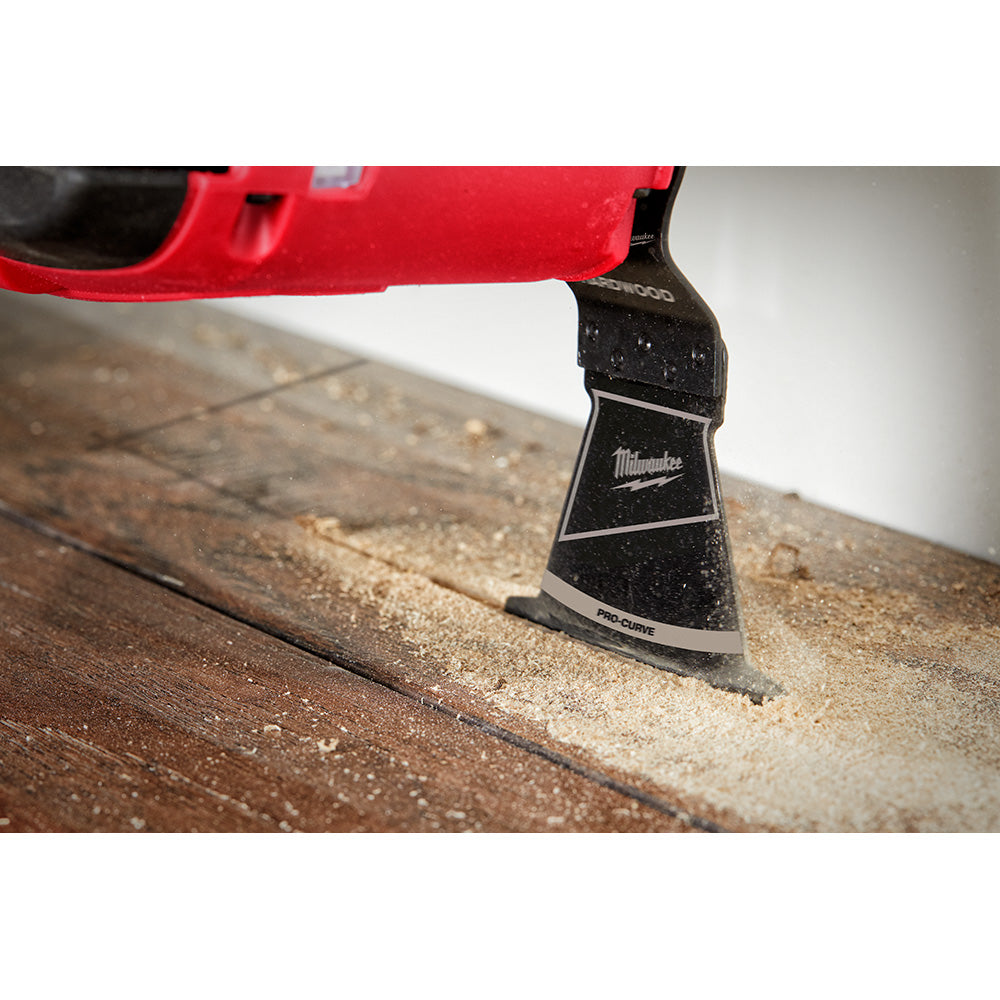 Milwaukee 49-25-1151 OPEN-LOK 2-1/2in Universal Fit HCS Japanese Teeth Hardwood Cutting Multi-Tool Oscillating Blade