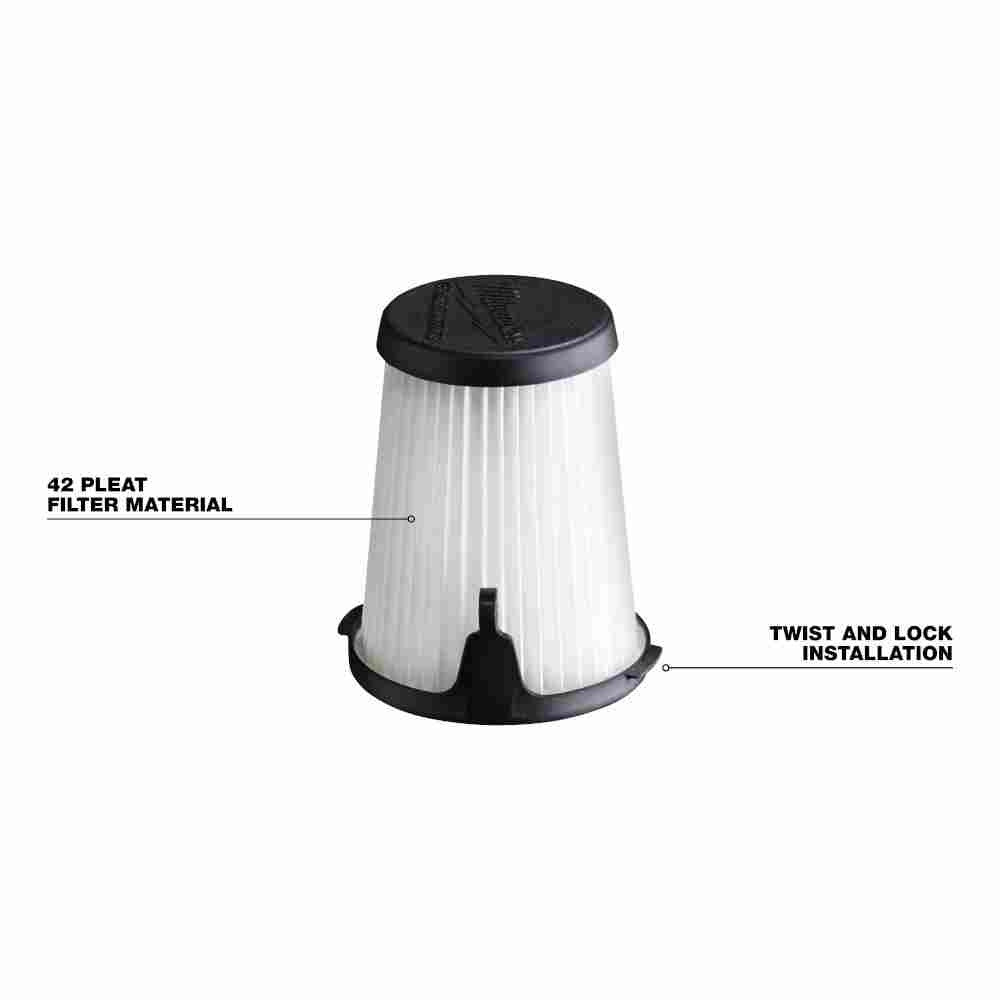 Milwaukee 49-90-1950 3in Replacement Filters - 2pk