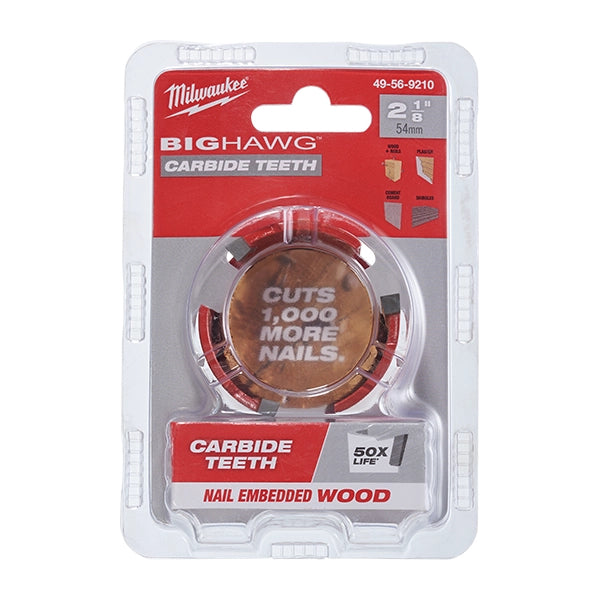 Milwaukee 49-56-9210 BIG HAWG with Carbide Teeth 2-1/8″