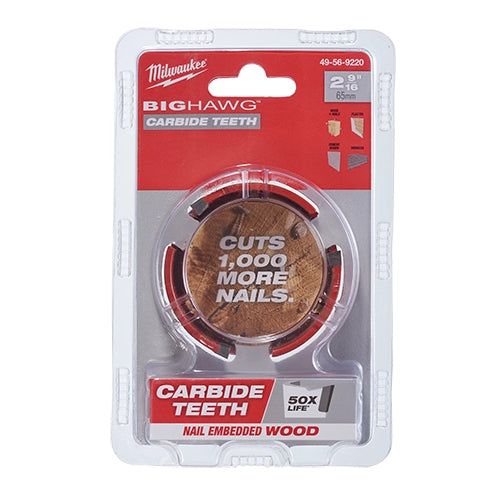 Milwaukee 49-56-9220 BIG HAWG with Carbide Teeth 2-9/16″
