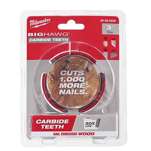 Milwaukee 49-56-9230 BIG HAWG with Carbide Teeth 3″