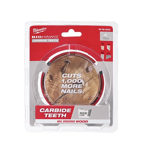 Milwaukee 49-56-9245 BIG HAWG with Carbide Teeth 4″