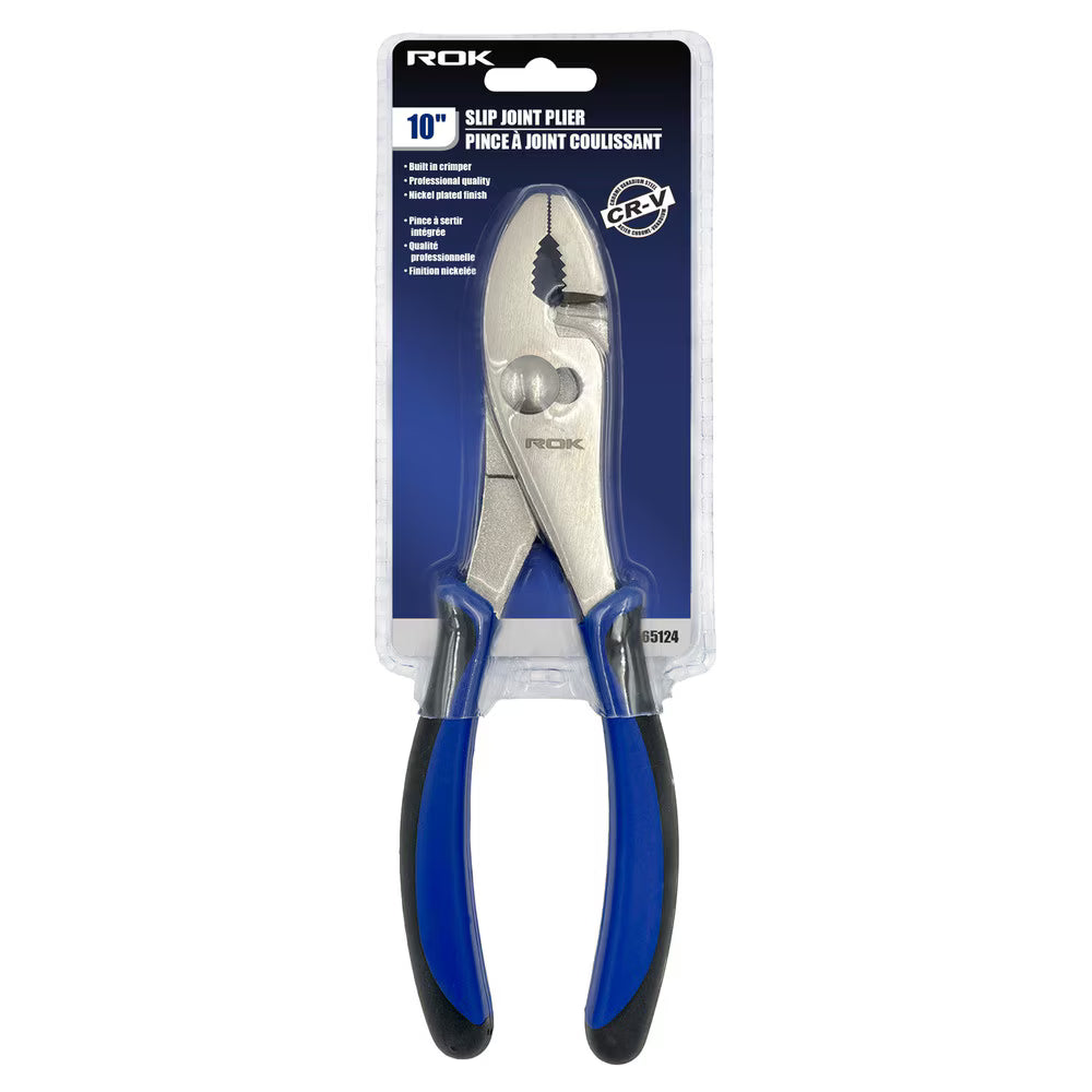 10-Inch Slip Joint Pliers | Heavy-Duty Adjustable Hand Tool