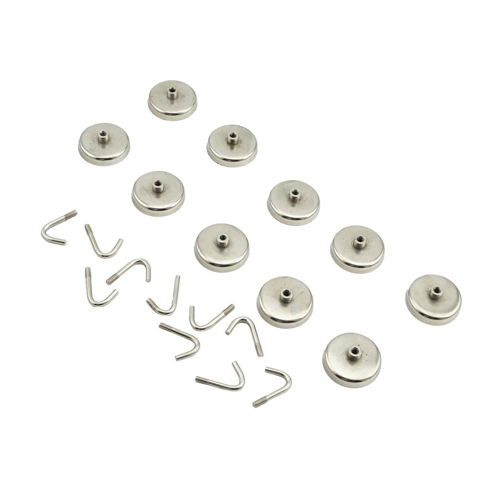 ROK 70190 1.5in Magnetic Hooks 10pk