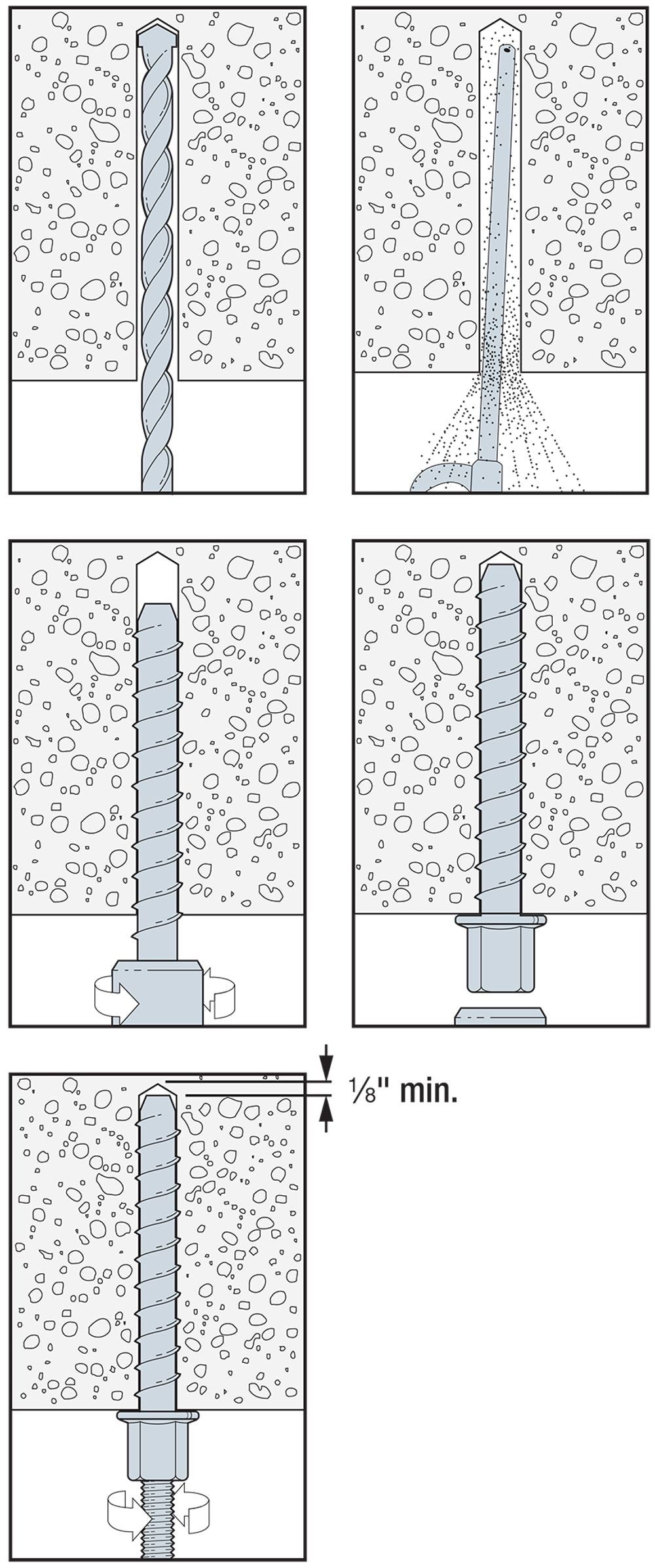 Simpson Strong-Tie THDB37158RH Titen HD Threaded Rod Hanger 3/8″ x 1-5/8″ — Heavy-Duty Concrete Anchor Canada – Box of 50 | Price per Piece