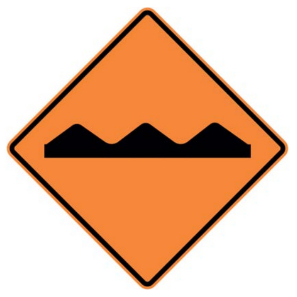 Bump (Symbol) Aluminum Sign - 75x75cm and 120x120cm