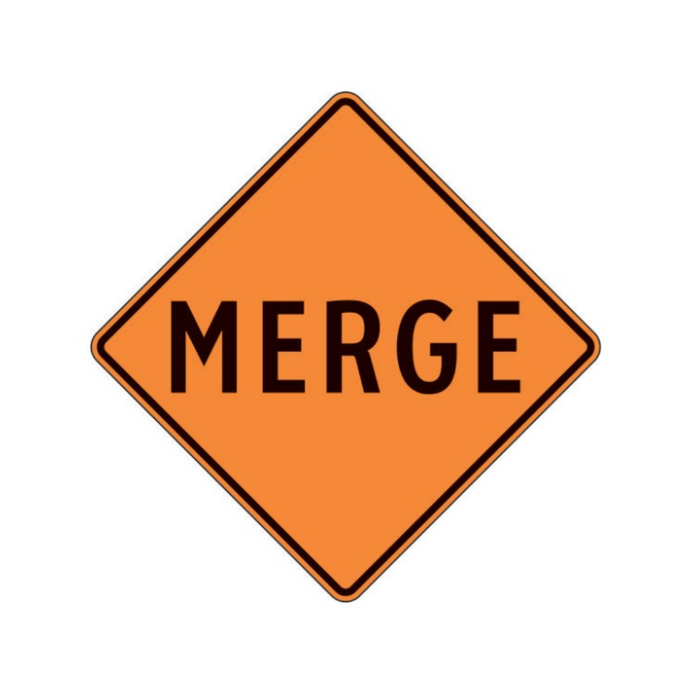 Merge (Text) Aluminum Sign - 75x75cm and 120x120cm