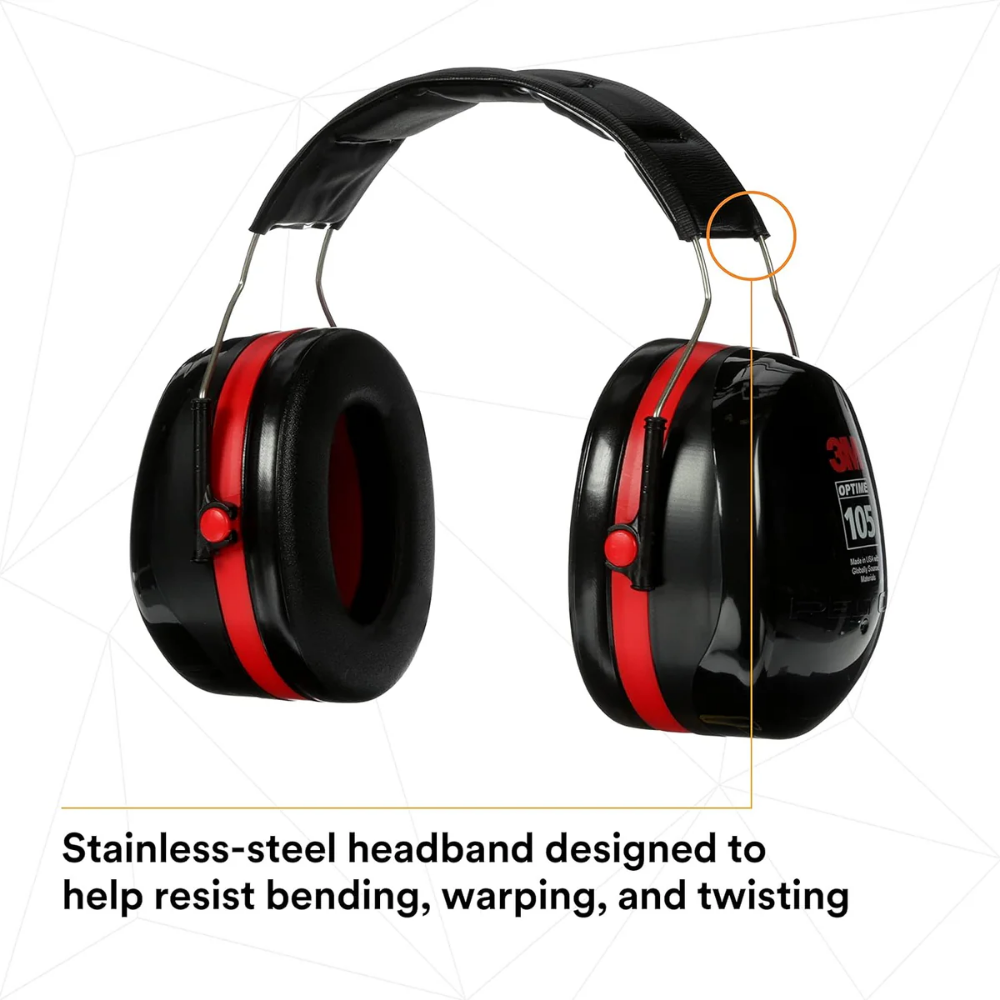 3M™ PELTOR™ Optime™ 105 Earmuffs, H10A, Over-the-Head
