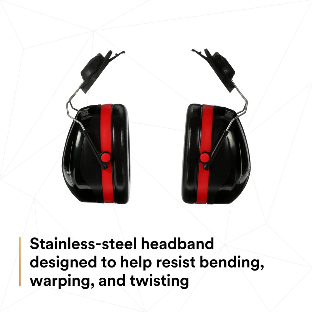 3M™ PELTOR™ Optime™ 105 Earmuffs, H10P3E, Hard Hat Attached