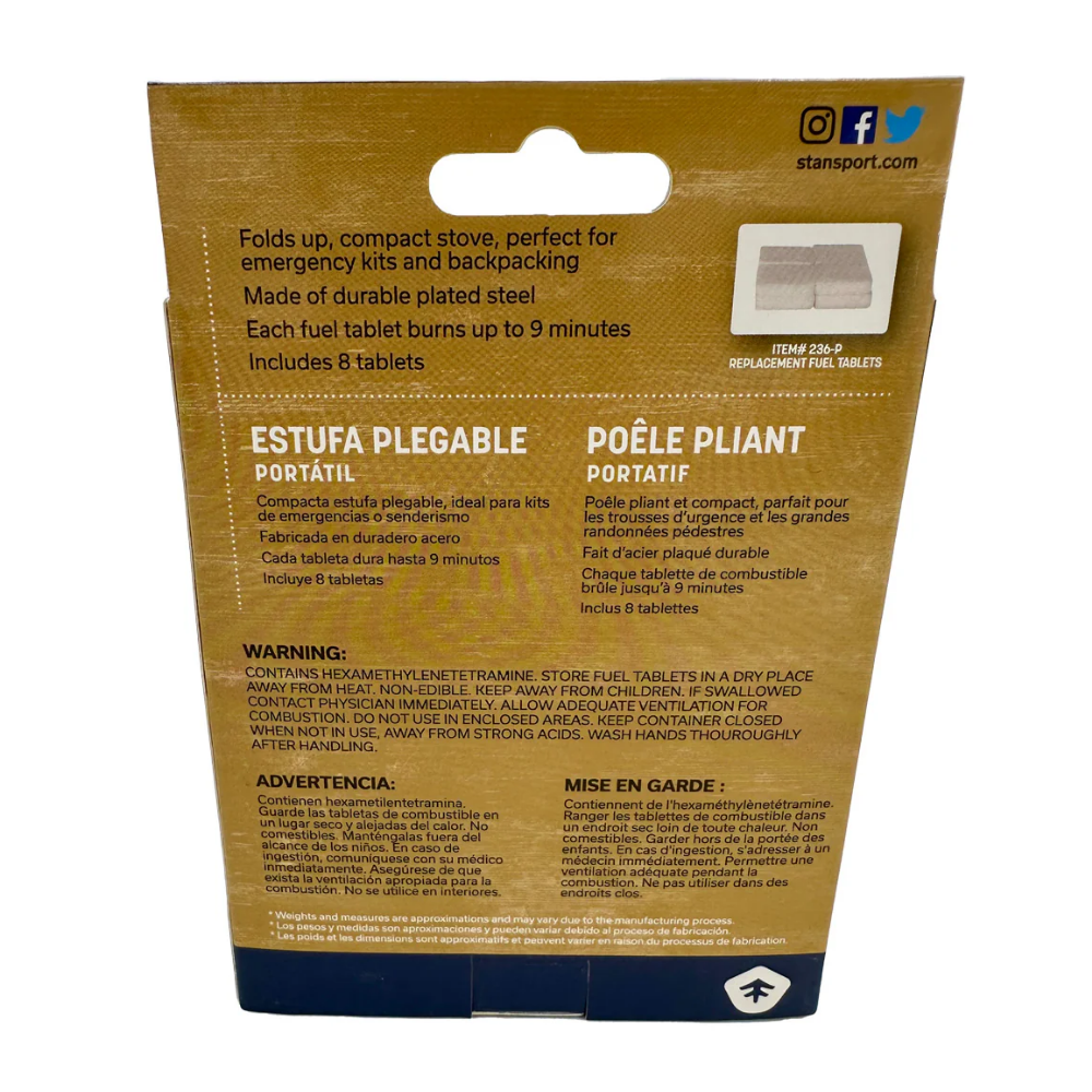 LEO Fuel Tablets for Folding Stove (24/Box)