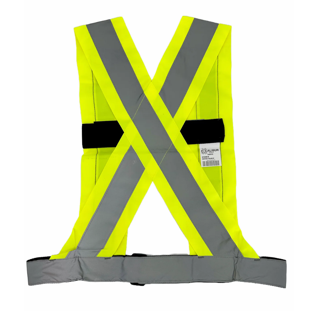 LEO Traffic Sash Belt (YELLOW) with Reflective Tape