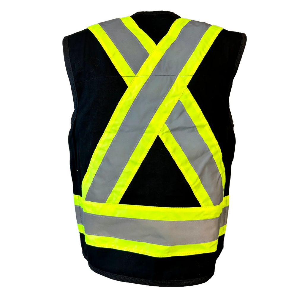 LEO Surveyors Vest (BLACK) with Reflective Tape