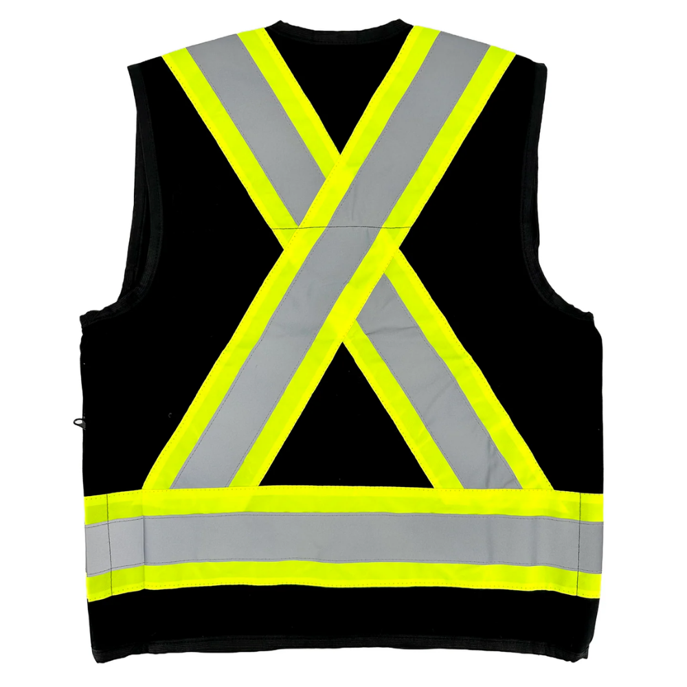 LEO Surveyors Vest (BLACK) with Reflective Tape