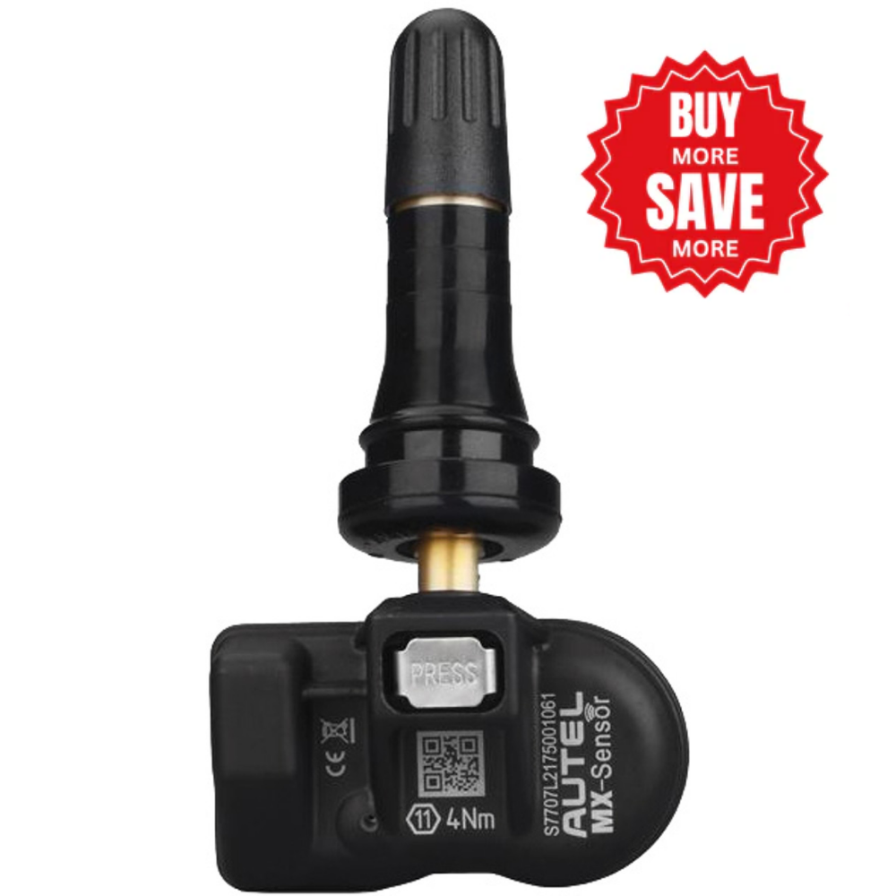 Autel MX-Sensor 1-Sensor – Universal Programmable TPMS (315MHz + 433MHz) with Press-in Rubber Valve Stem