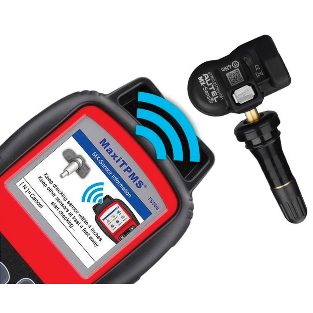 Autel MX-Sensor 1-Sensor – Universal Programmable TPMS (315MHz + 433MHz) with Press-in Rubber Valve Stem