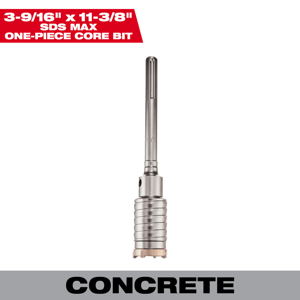 Milwaukee 48-20-5428 3-9/16in x 11-3/8in One-Piece SDS-MAX Core Bit