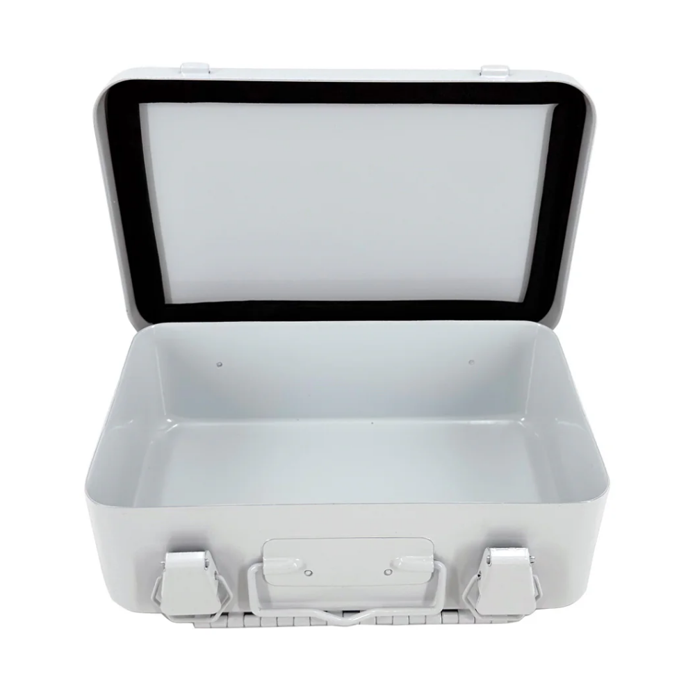 LEO Metal Box (10 Units) 5x8x2.5 inch - White