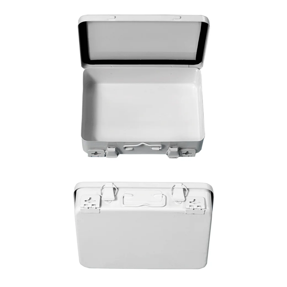 LEO Metal Box (16 Units) 7x9.5x2.5 inch - White