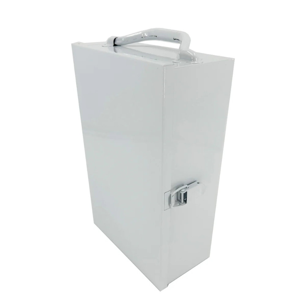 LEO Metal Box 7¾x11½x4 1⁄16 inch - White