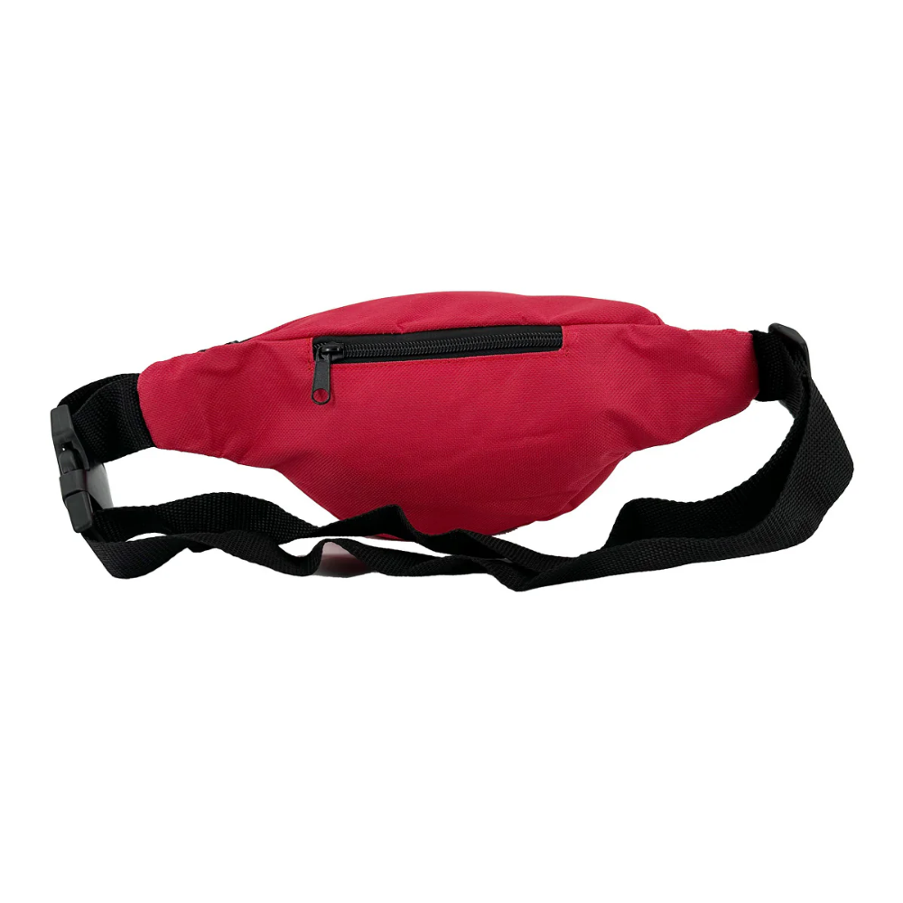 LEO Bag, Red Nylon Fanny Pack with Card Slot F/ First Aid Kits