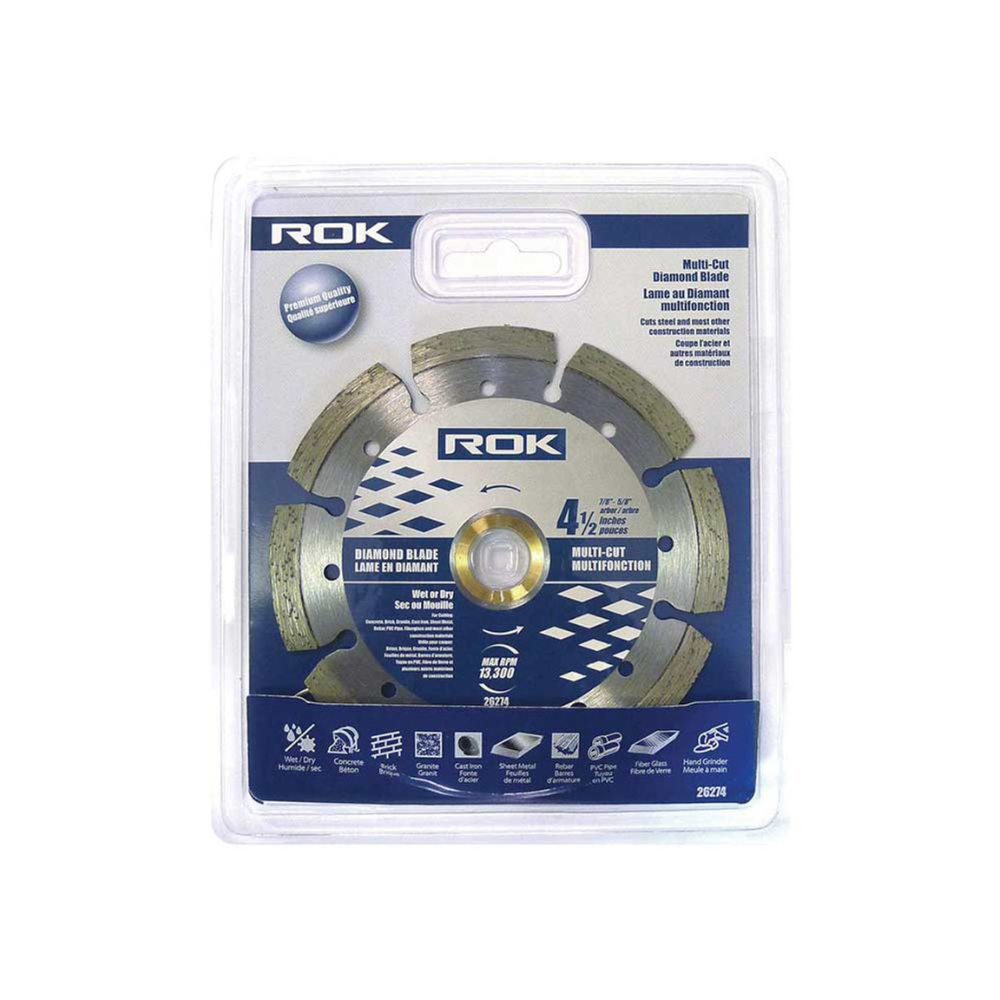 ROK 26274 4-1/2in Multi-Cut Diamond Blade - Pro Series
