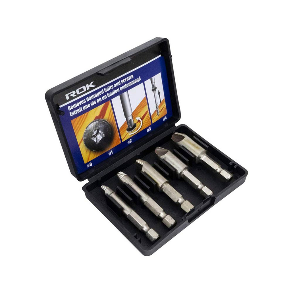 ROK 36285 5pc Screw Remover Set