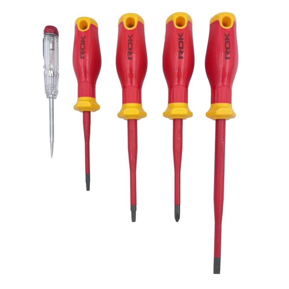 ROK 64050 5pc VDE Screwdriver Set