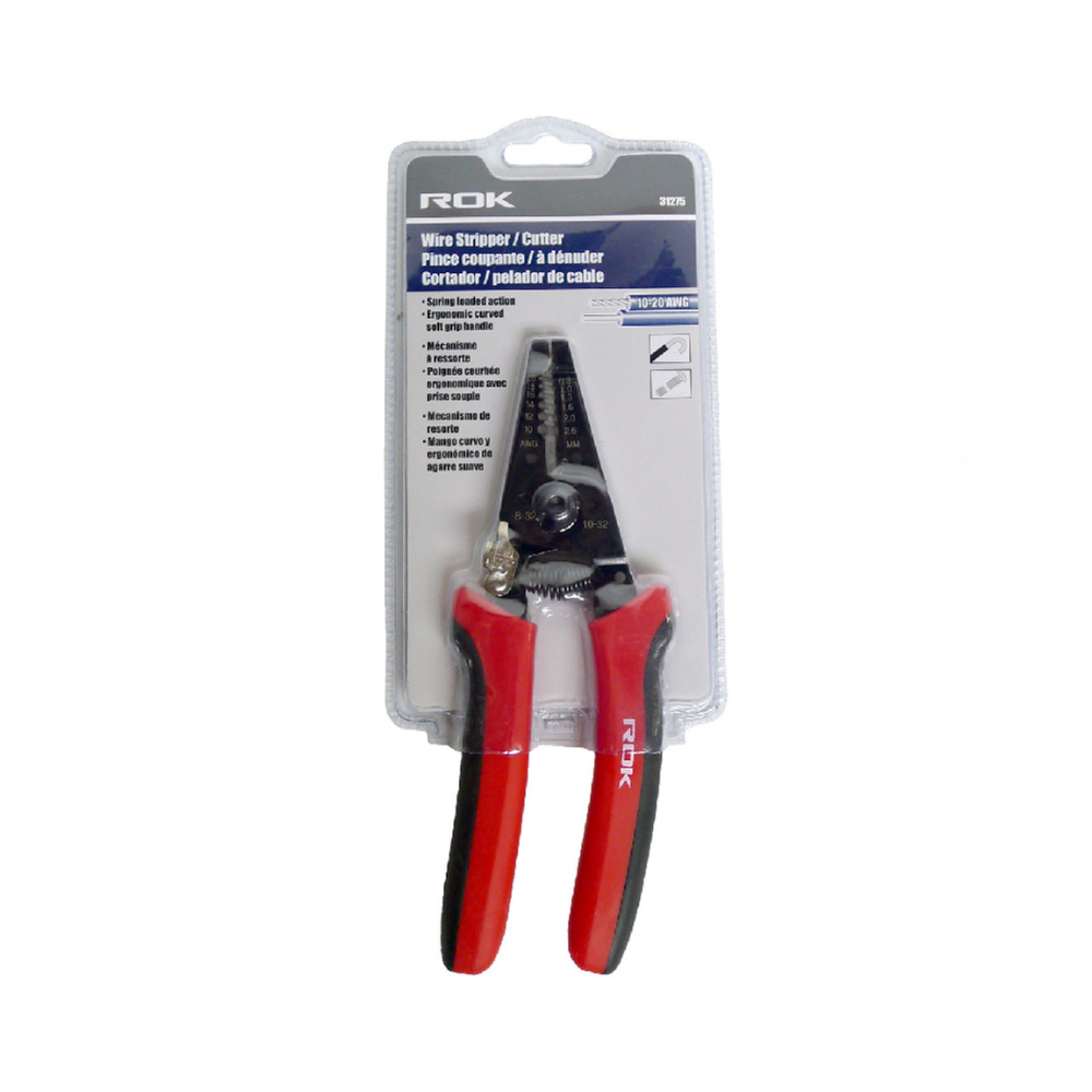 ROK 31275 Wire Stripper / Cutter - Curved Handle