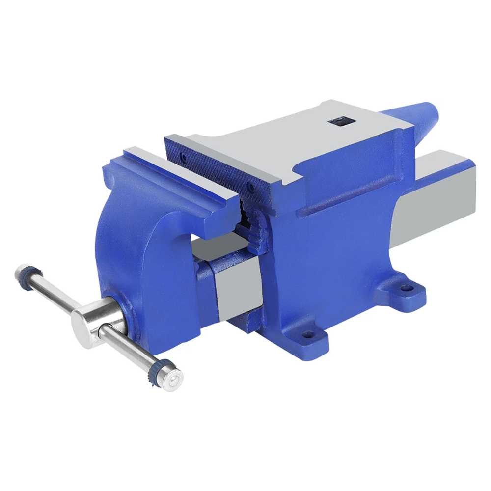 Leo Tools Anvil Type 6 inch Fixed Base Bench Vise with Pipe Jaws