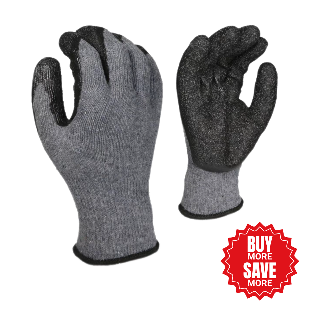 LEO Super-Grip Extra Latex Coated Crinkle Work Gloves 10 Gauge