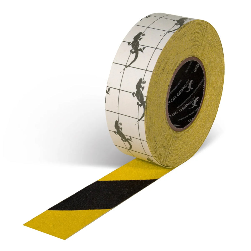 Gator Grip Safety Walk Tape Yellow/Black 2" x 60 ft – Anti-Slip Safety Tape