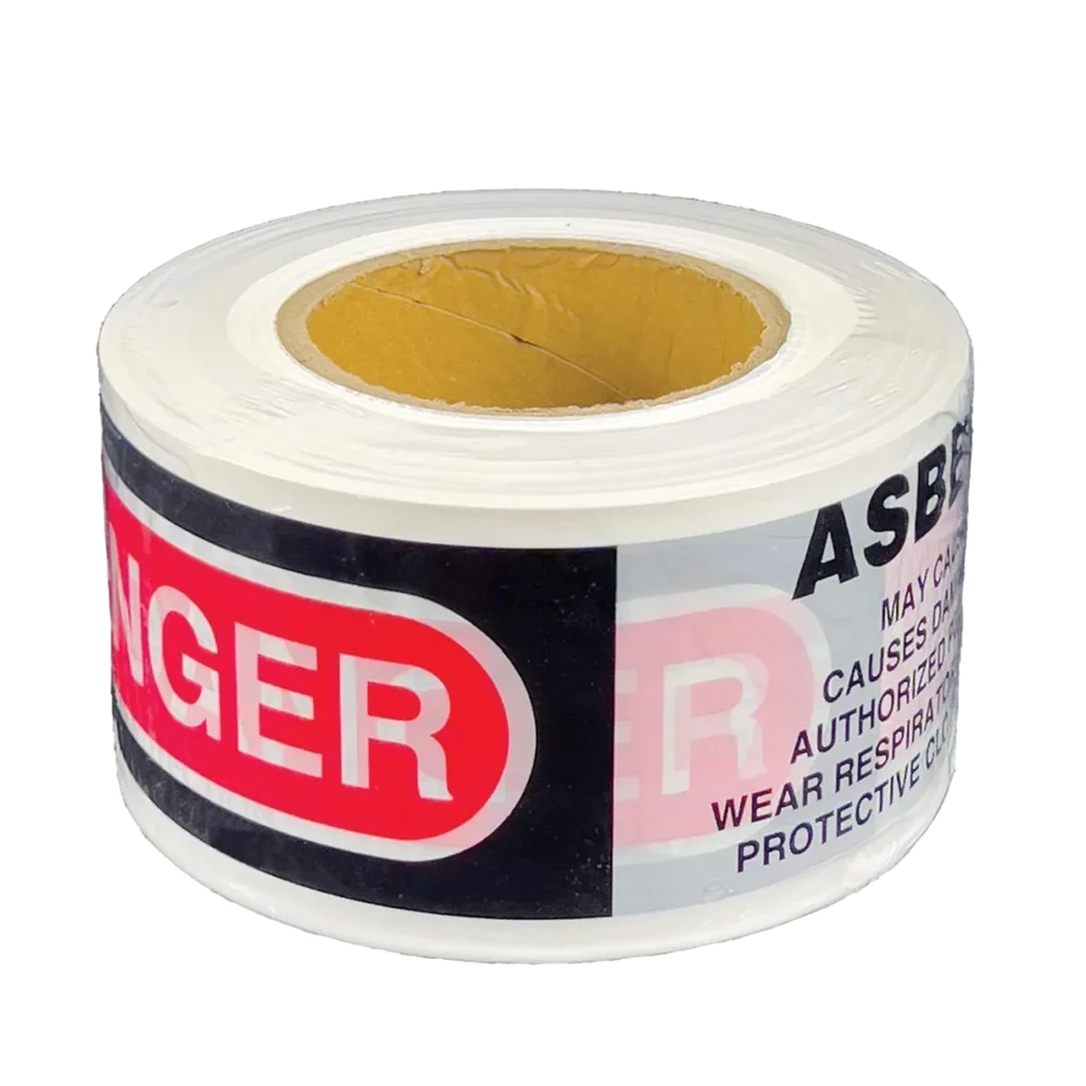 Danger Asbestos Hazard Barricade Tape – High-Visibility Safety Warning Tape
