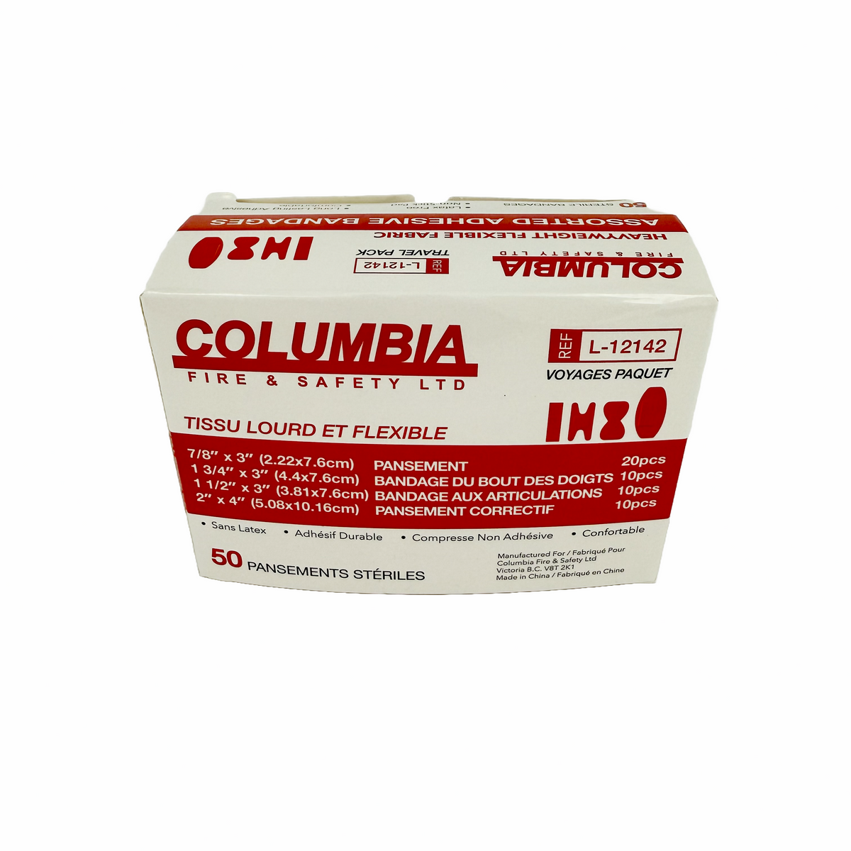 Bandaids L-12142 Travel Pack Assorted Flexible Fabric Bandaids