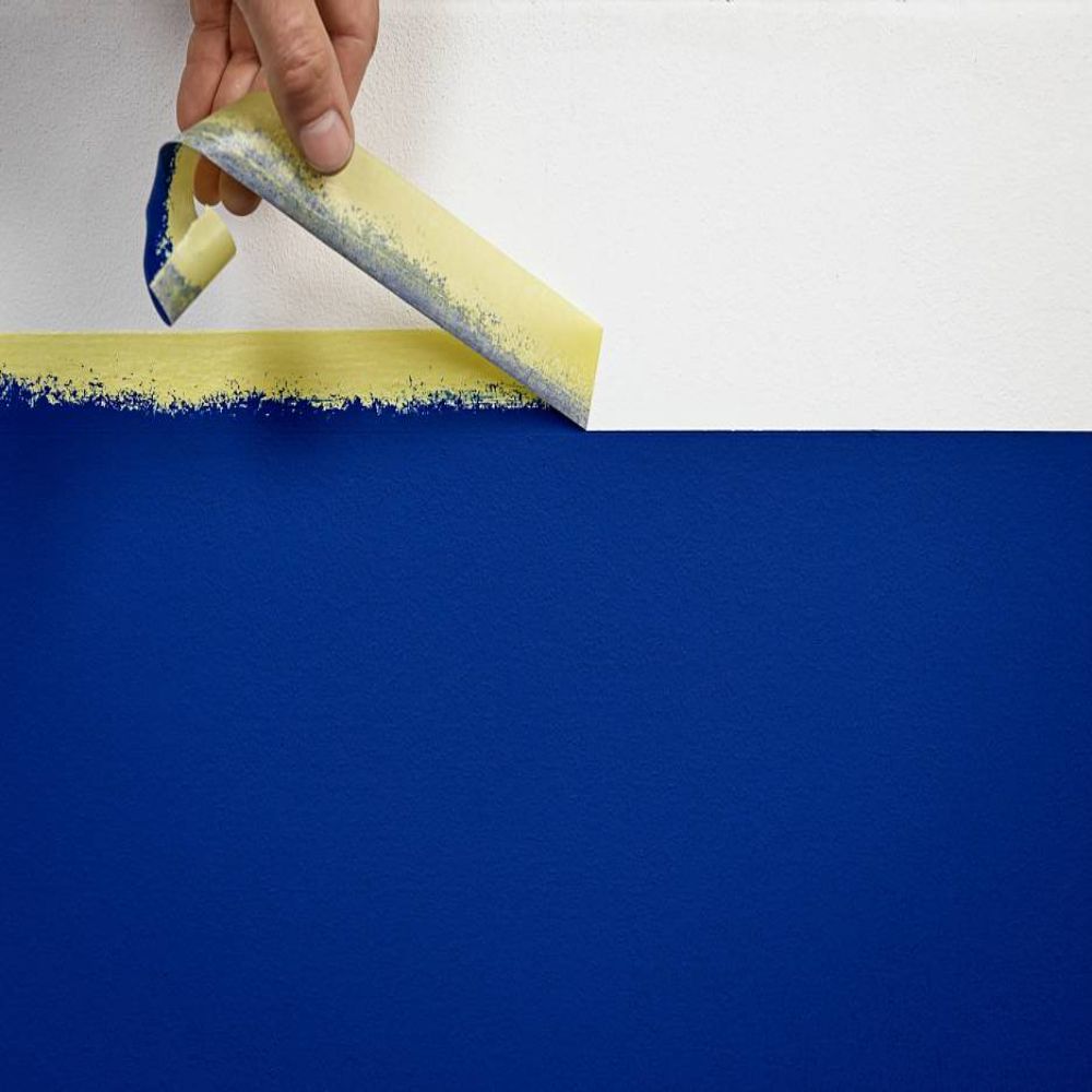 Removing Yellow Precision Mask Painters Tape 4334 from Painted Wall