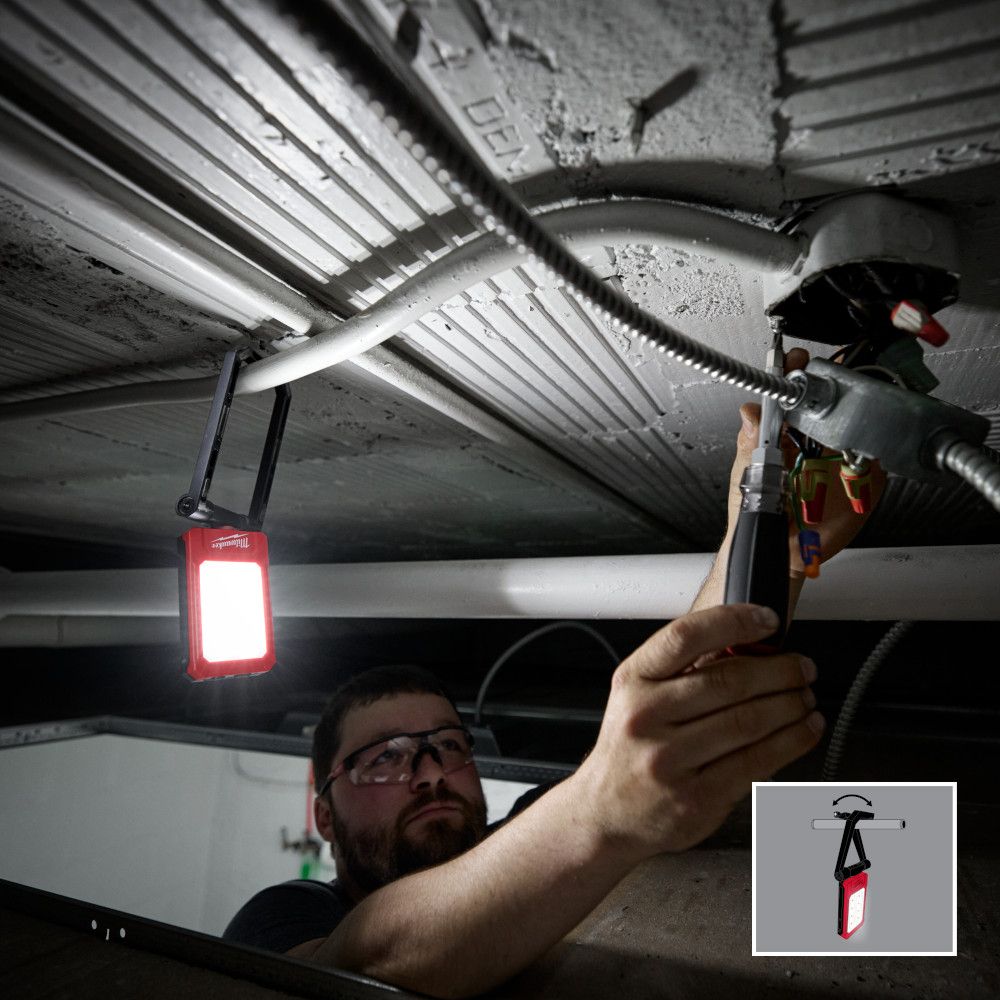 Milwaukee 2013R Tool 500 Lumen USB-C Rechargeable Low-Profile Magnetic Task Light