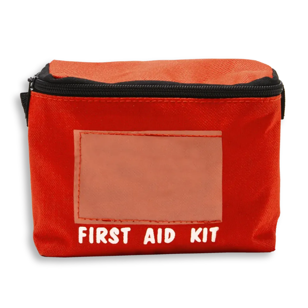 Orange Personal FSB6-HI-ORG first aid bag with zip closure