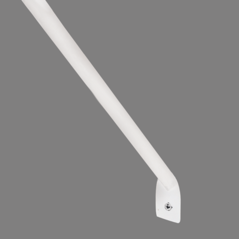 Contractor Solutions CS-SUPBRACE12-WHT White Metal Support Brace for 12" Wire Shelving