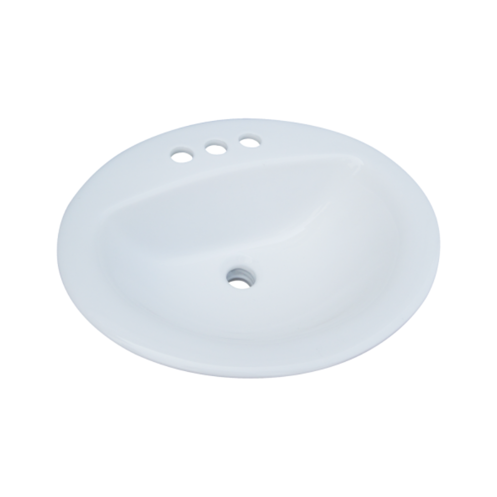 Contractor Solutions GIBSON-OVCS Odessa 20" Oval Drop-In Bathroom Sink